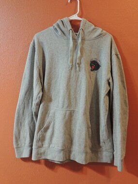 VANS Hoodie Off The Wall Men Medium Gray Black Red Panther Head Hoodie
